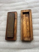 Vintage Oilstone Sharpening Stone in Wooden Box – Tool Sharpening, Woodworking