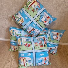 Camper Van Print Cushions x 4
