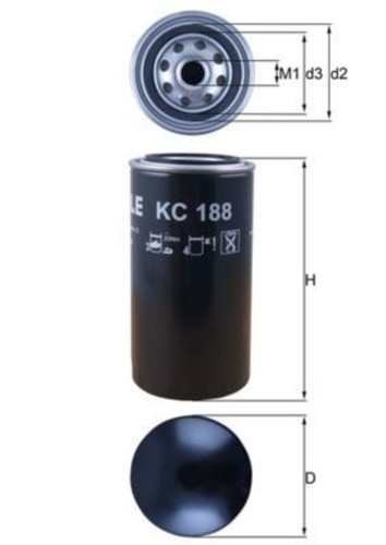 Fuel filter mahle - fuel,