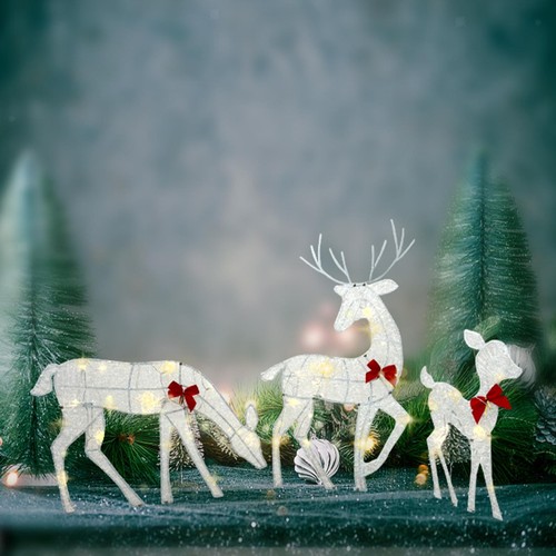 Reindeer family - reindeer, decor