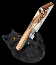 Cat Phone Holder Black -
