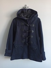 URBAN DIVA Women's Wool Hooded Duffle Coats & Jackets Navy Size 10