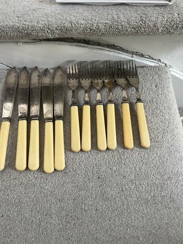 Vintage fish cutlery set - vintage,
