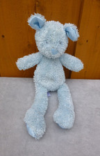 Tesco Cuddle Me Blue Teddy Bear Baby Comforter Soft Plush Beanie Toy 12"