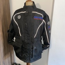 MENS OXFORD BONE DRY BLACK TEXTILE BIKER JACKET UK XX LARGE 44” - 46” 