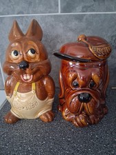 2 Ceramic Cookie Jars With