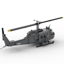 Custom Utility Military Helicopter First Turbine-powered Helicopter 722 Bricks