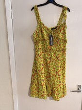 Women’s Yellow Floral Dress