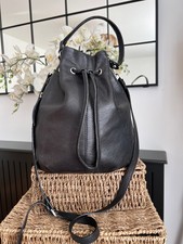 Jigsaw Leather Bucket Bag
