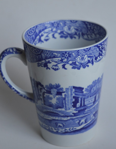 Spode blue italian mug cup - spode,