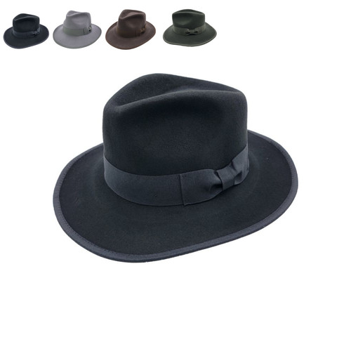 100 wool felt fedora - 100%,