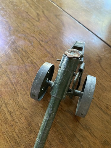 Antique toy metal cannon - toy,