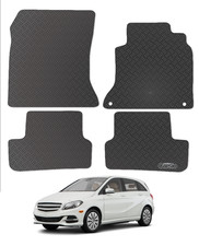 Carsio Rubber Tailored Car Floor Mats for Mercedes Benz B Class 2012 to 2018