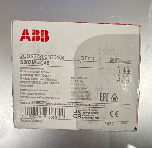 Abb s203m c40 miniature - abb,