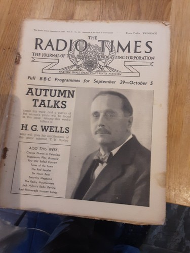 Rare 1935 radio times - rare,
