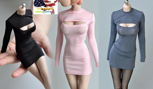 Female open chest black - female,