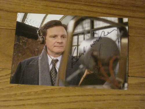 Colin firth signed 4x6 photo - colin,