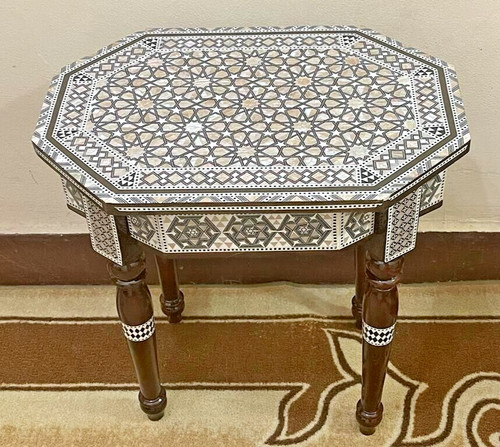 Handmade wooden end table - handmade,