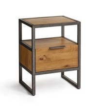 Oak Furniture Land Brooklyn   1 Drawer Bedside Table