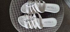 Pavers White Strappy Sandals