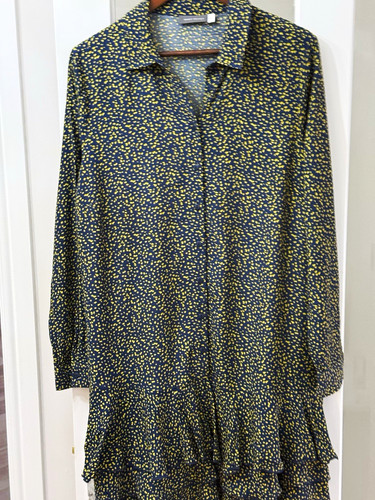 Mint velvet navy yellow polka - velvet,