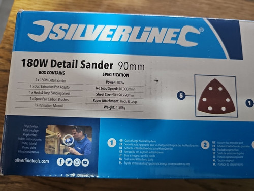 Silverline sander 180w - silverline,