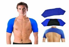 Double Shoulder Neoprene Wrap Support Arthritis Injury Brace Gym Pain Relief UK