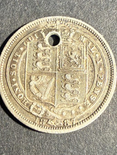 1 Shilling 1887 Queen Victoria