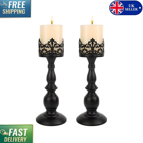 Vintage gothic candle - candle, holders