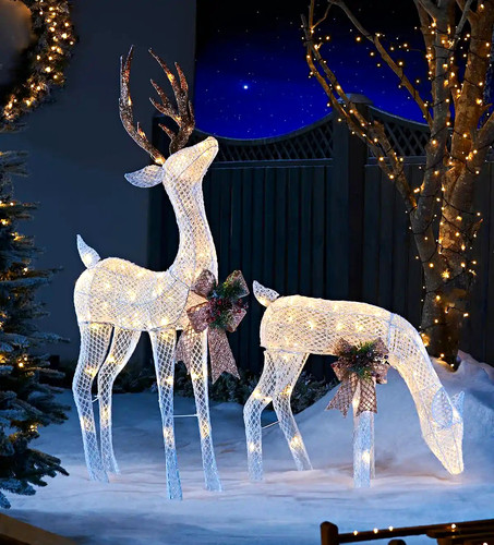 Pre lit reindeer - reindeer, pair