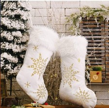  White Christmas Stockings