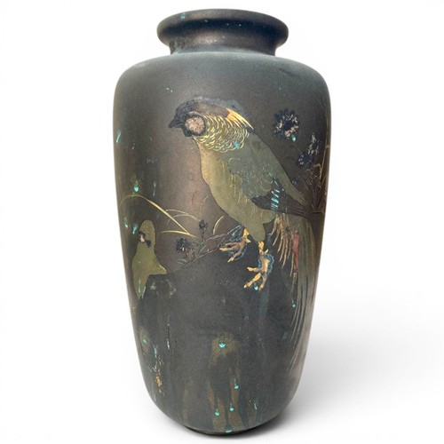 Antique japanese bronze vase - antique,