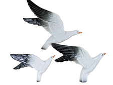 Beswick - 3 Vintage Graduated Seagull Wall Plaques  922/1,  922/2,  922/3