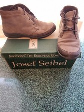 Joseph Seibel Women's Lace-Up Ankle Boots, Florence, Brown Suede Comfort Shoes