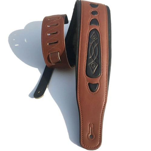 Leather guitar strap - leather,