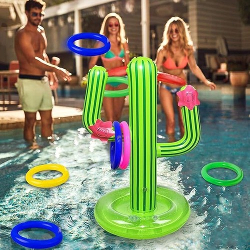 Floating cactus ring toss set - ring,