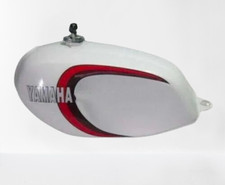 SUITABLE FOR YAMAHA Rd350Lc White Painted Fuel Tank 1980-81 With Cap & Key