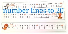 Number line 0-20 EYFS Teaching Resources Maths Numeracy  KS1 .  Home schooling.