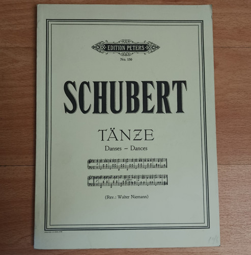 Schubert dances tanze edition - schubert,