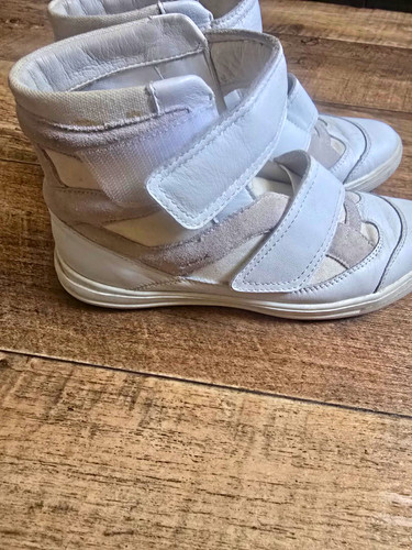 Geox white high top hook - top,