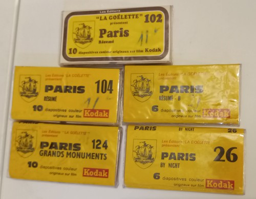 42x vintage photo slides paris - photo,