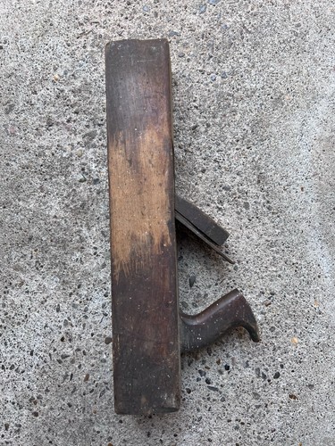 Antique wooden jack plane - wooden,