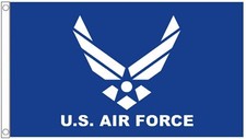 United States Air Force USAF Logo Polyester 5'x3' Flag