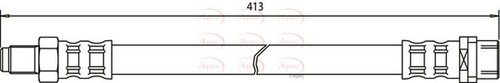 Apec brake hose premium - apec,