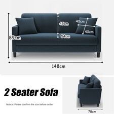2/3 Seater Teddy Velvet Sofa