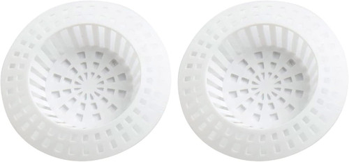 Plastic sink strainer white - plastic,