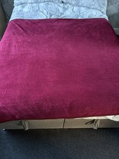 Burgundy Throw Blanket 186 X 242 Cm