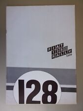 FIAT 128 RALLY 1300 orig 1971 Sales Brochure - Italian text for Italy