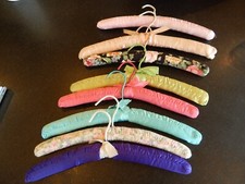 LOT of 8 Satin Covered Padded