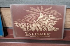 Talisker Metal Wall Sign 20x30cm A4 Size